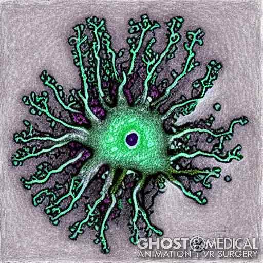 Sketch of a virus Escherichia