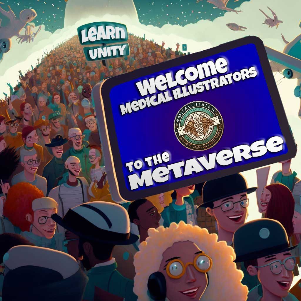 thousands of medical illustrators learning unity and developing the medical metaverse